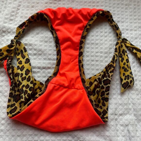 Victorias Secret hot Cheetah print bikini with tie bottoms and top - Picture 8 of 8